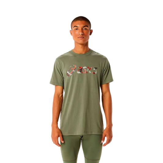 Asics Wild Camo T-shirt Lichen Green