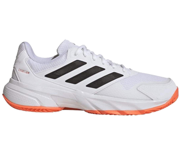 Adidas CourtJam Control 3 Clay White Orange Black Shoes